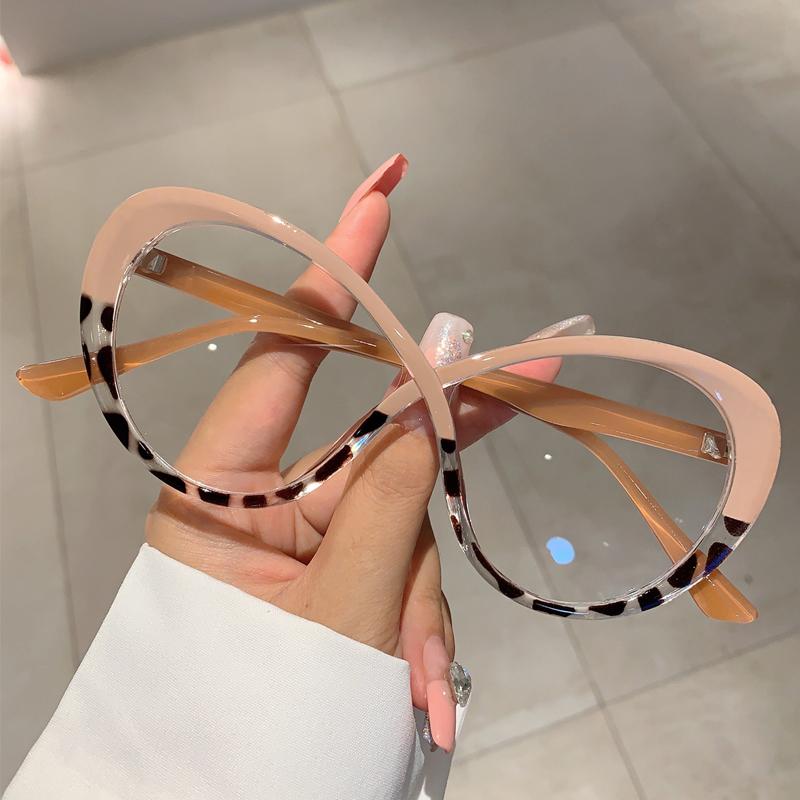Women'S Fashion Glasses Non Prescription - Kammpt กรอบแว่นตารูปไข่ขนาดใหญ่แว่นตาแฟชั่นสีลูกกวาดแบบไม่มีใบสั่งยาดีไซน์แบรนด์ใหม่แว่นตายอดนิยม