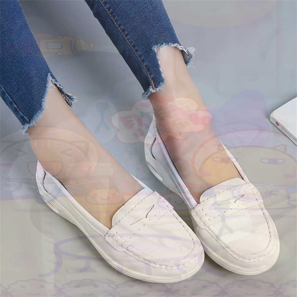 Women'S Fashion From The 50S - Soft SLIP-ON สตรีขนาดใหญ่รองเท้าเทนนิสสเก็ตบอร์ดสุภาพสตรีรองเท้าผ้าใบแบรนด์หรูกีฬาวิทยาลัย Drop Shipping