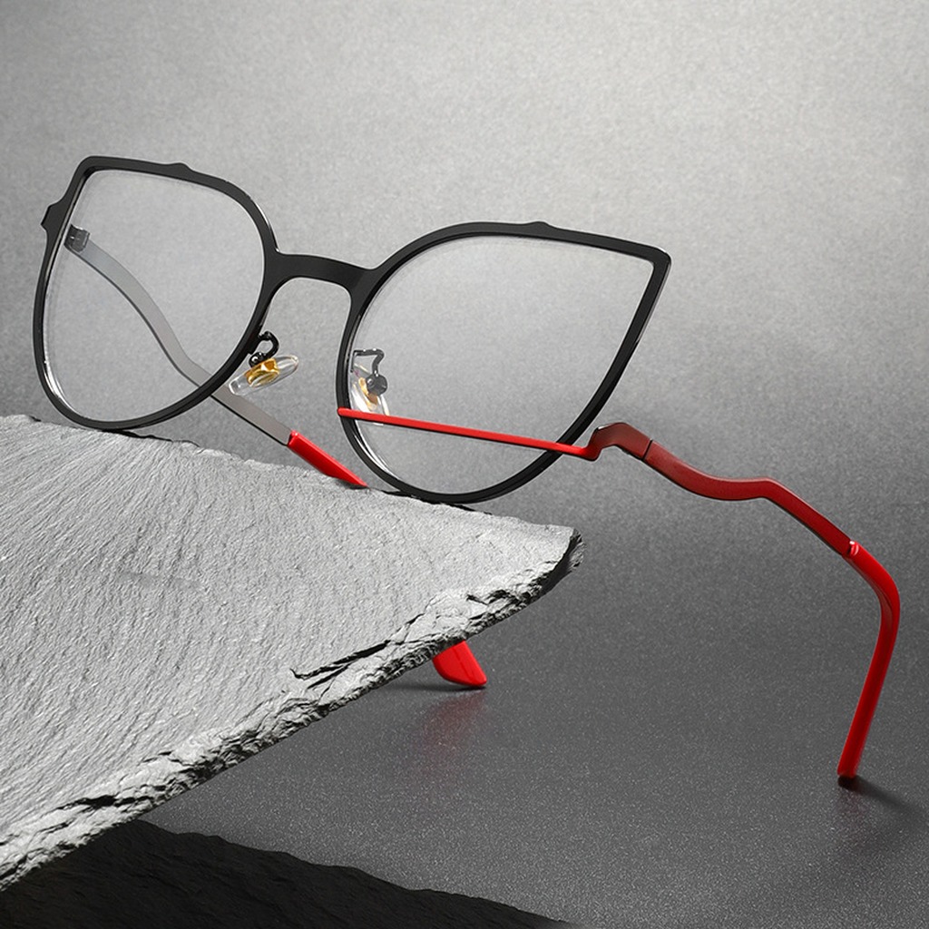 แว่นตาป้องกันแสงสีฟ้า กรอบโลหะ - Women'S Fashion Glasses Non Prescription บทวิจารณ์และราคา