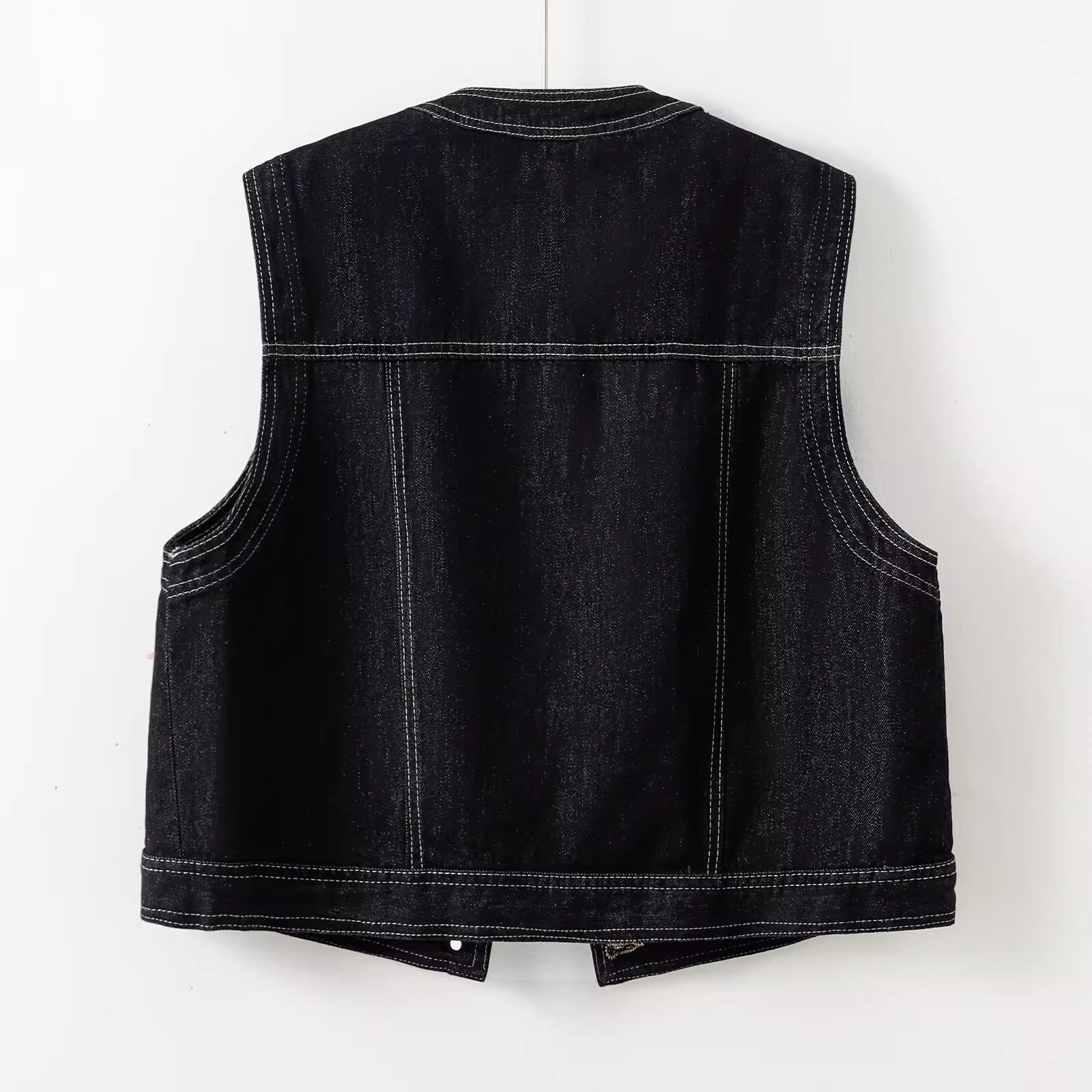 เสื้อกั๊กยีนส์ผู้หญิง คอโอ แขน - Women Fashion Jeans Top บทวิจารณ์และราคา