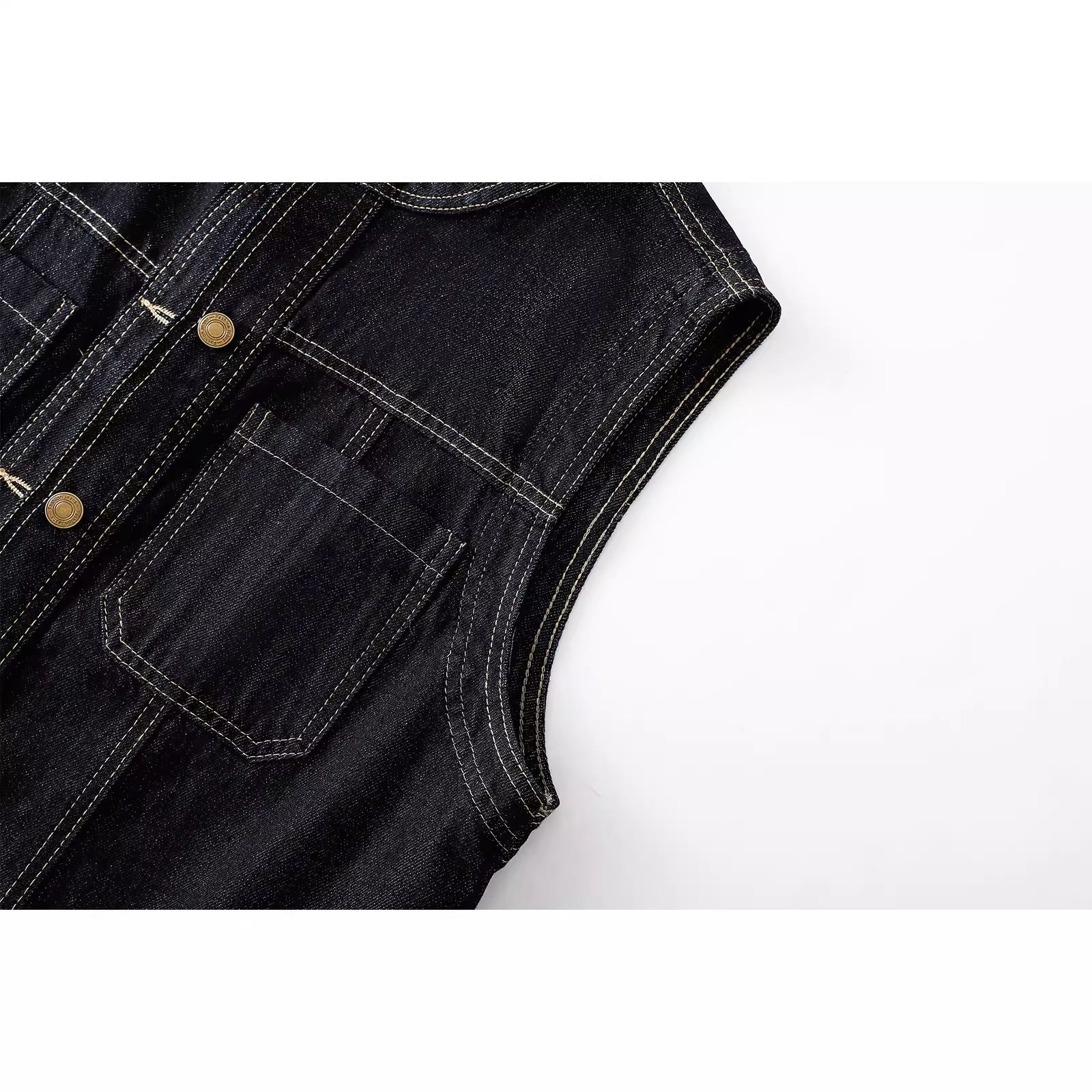 เสื้อกั๊กยีนส์ผู้หญิง คอโอ แขน - Women Fashion Jeans Top บทวิจารณ์และราคา