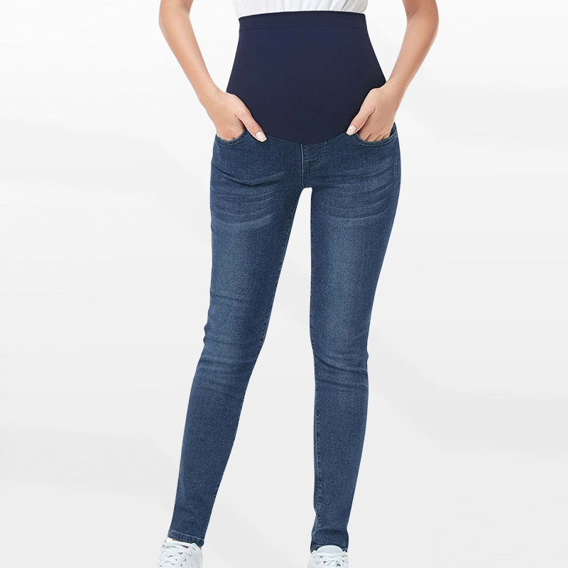กางเกงยีนส์คนท้องเอวสูงทรงเข้า - Mom Jeans Women บทวิจารณ์และราคา