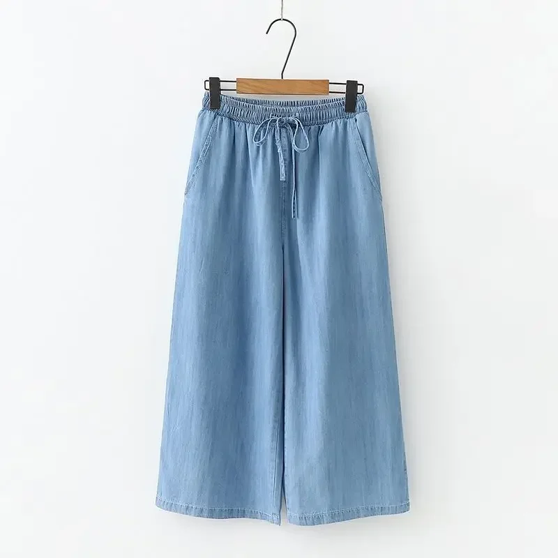 กางเกงยีนส์แฟชั่นผ้าฝ้ายสีน้ำเ - Mom Jeans Women บทวิจารณ์และราคา