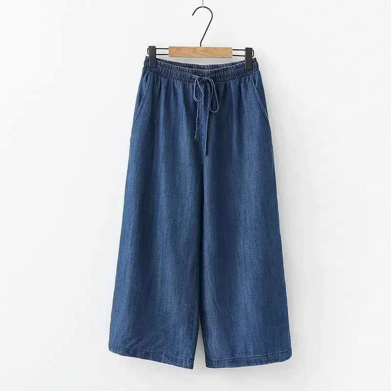 กางเกงยีนส์แฟชั่นผ้าฝ้ายสีน้ำเ - Mom Jeans Women บทวิจารณ์และราคา