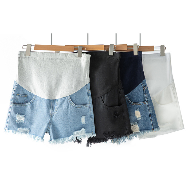 กางเกงขาสั้นคนท้องเอวสูง ยืดหย - Mom Jeans Women บทวิจารณ์และราคา