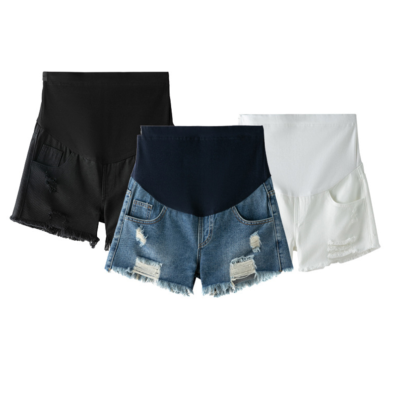 กางเกงขาสั้นคนท้องเอวสูง ยืดหย - Mom Jeans Women บทวิจารณ์และราคา