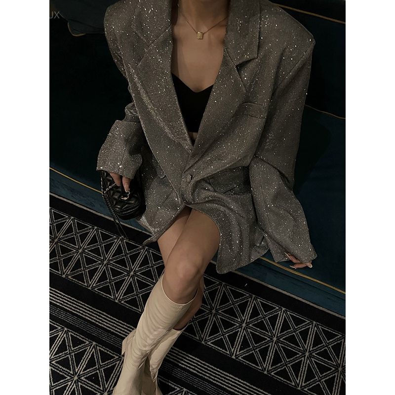 เสื้อแจ็คเก็ตโอเวอร์ไซส์สไตล์เ - Blazer Women Oversized บทวิจารณ์และราคา