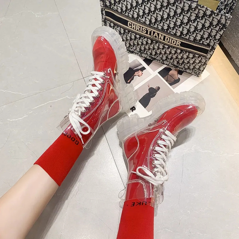 รองเท้าบูทพื้นใส 2026 แฟชั่นให - Women'S Fashion Rain Boots บทวิจารณ์และราคา
