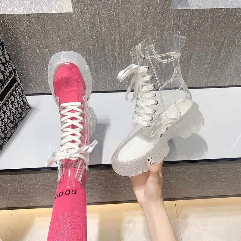 รองเท้าบูทพื้นใส 2026 แฟชั่นให - Women'S Fashion Rain Boots บทวิจารณ์และราคา