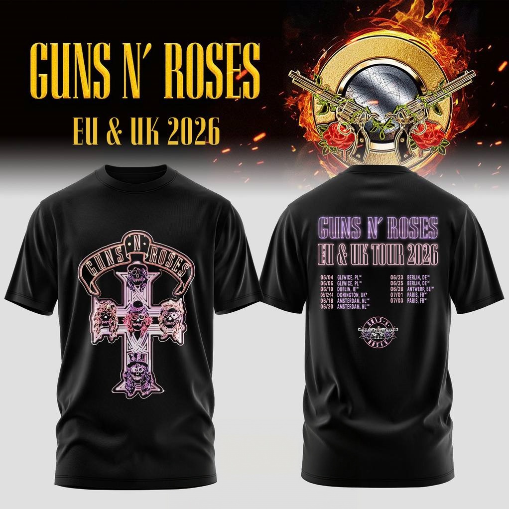 เสื้อยืดลายกราฟิก Guns N Roses - Women Fashion Uk บทวิจารณ์และราคา