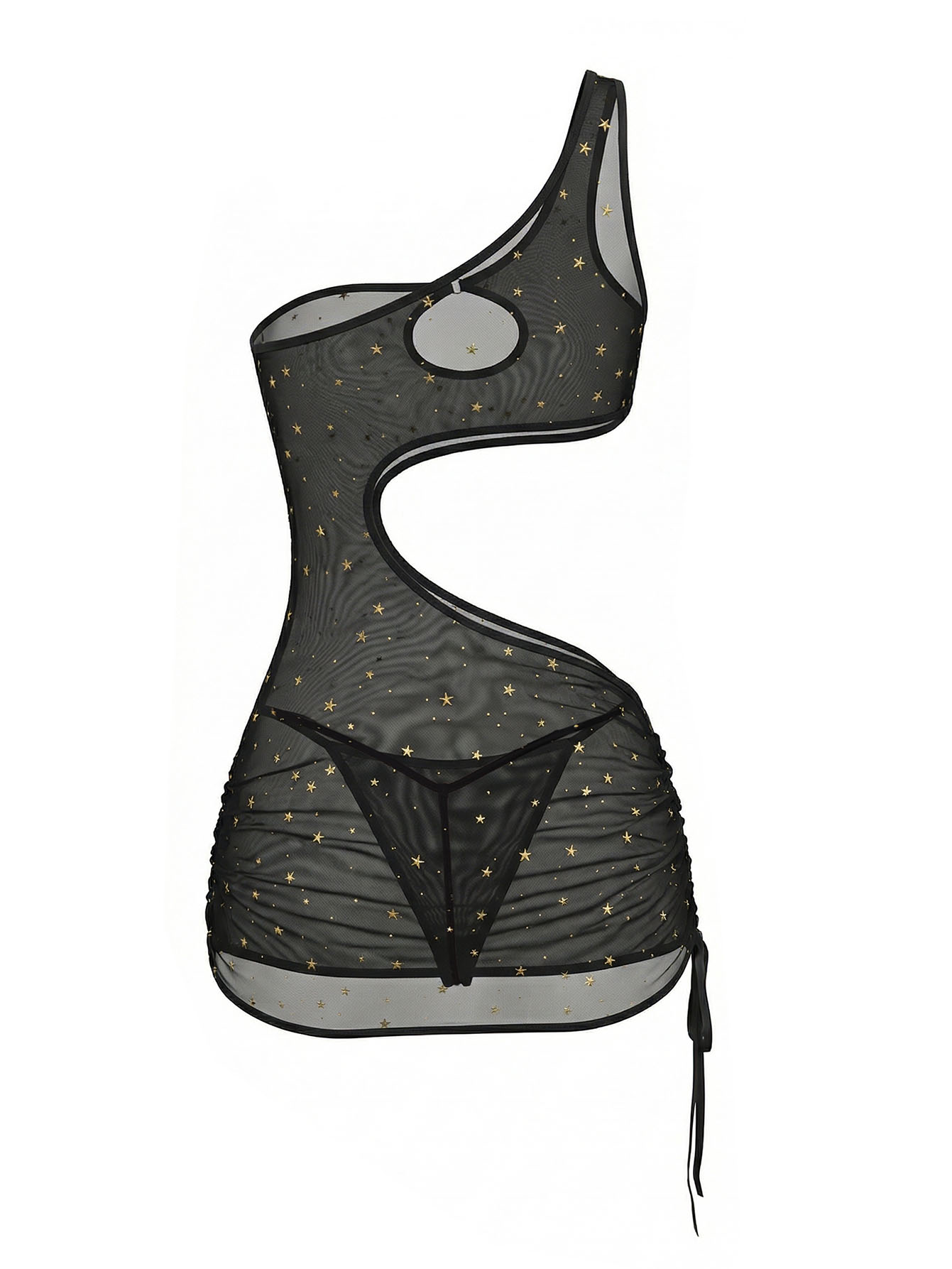 ชุดเดรสชุดชั้นในตาข่ายโปร่งลาย - Bodycon Dress Women บทวิจารณ์และราคา
