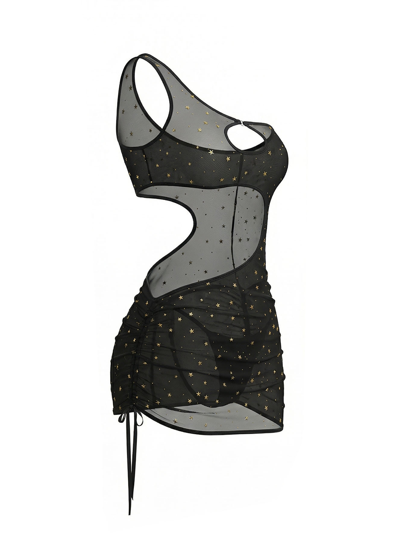 ชุดเดรสชุดชั้นในตาข่ายโปร่งลาย - Bodycon Dress Women บทวิจารณ์และราคา