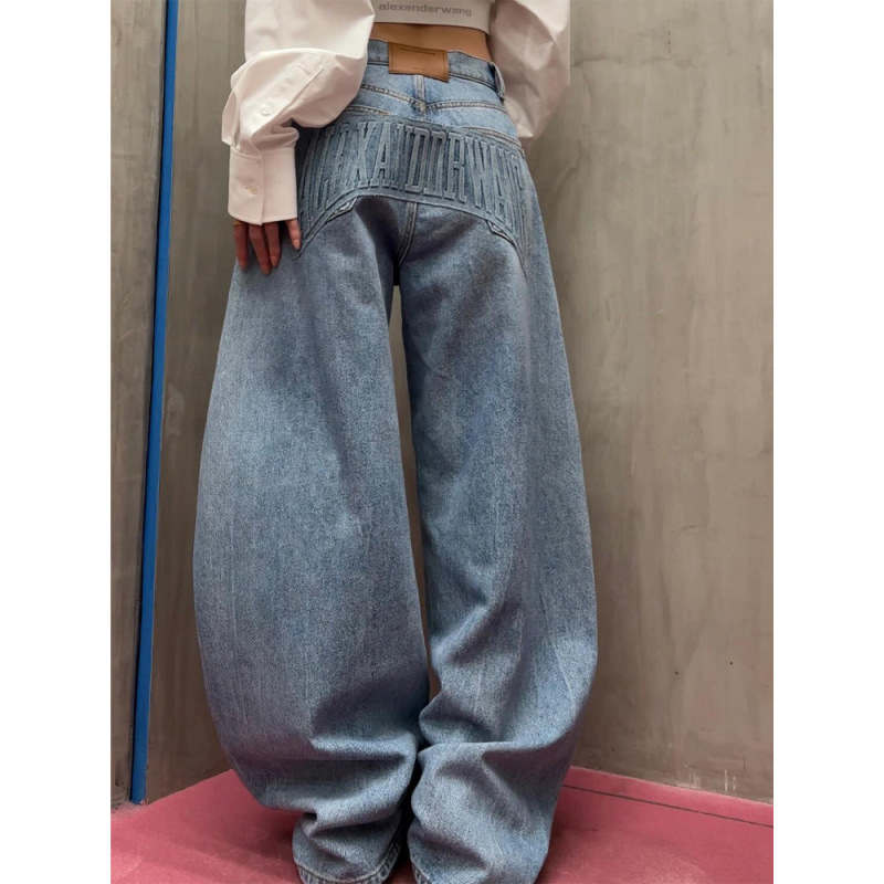 กางเกงยีนส์สไตล์อเมริกันย้อนยุ - Mom Jeans Women บทวิจารณ์และราคา