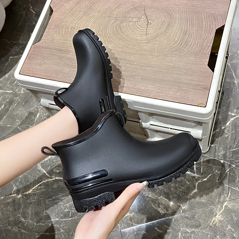 คู่แฟชั่นรองเท้าฝนกลางแจ้งกันน - Women'S Fashion Rain Boots บทวิจารณ์และราคา
