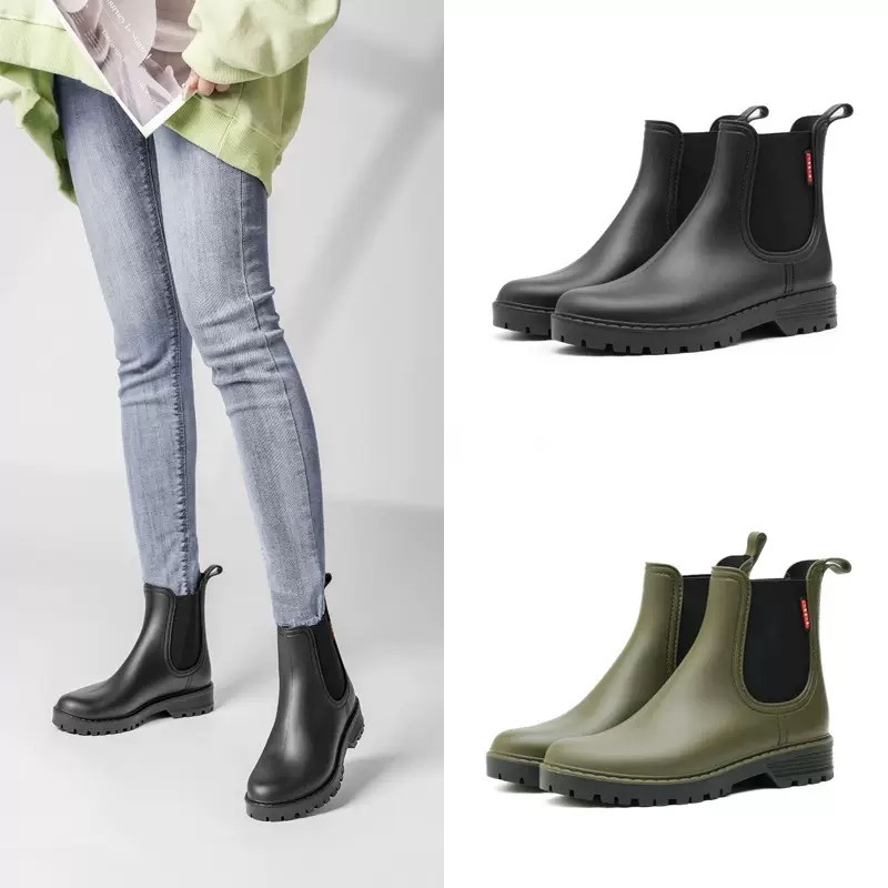 รองเท้ากันฝนแบบสั้นสำหรับผู้หญ - Women'S Fashion Rain Boots บทวิจารณ์และราคา