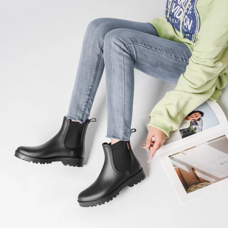 รองเท้ากันฝนแบบสั้นสำหรับผู้หญ - Women'S Fashion Rain Boots บทวิจารณ์และราคา