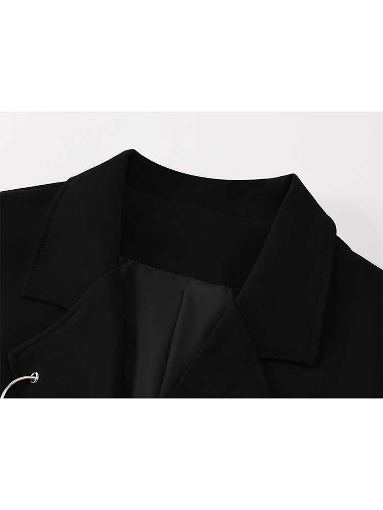 เสื้อเบลเซอร์สไตล์โกธิคสีดำสำห - Blazer Women Oversized บทวิจารณ์และราคา