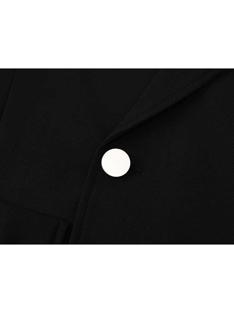 เสื้อเบลเซอร์สไตล์โกธิคสีดำสำห - Blazer Women Oversized บทวิจารณ์และราคา