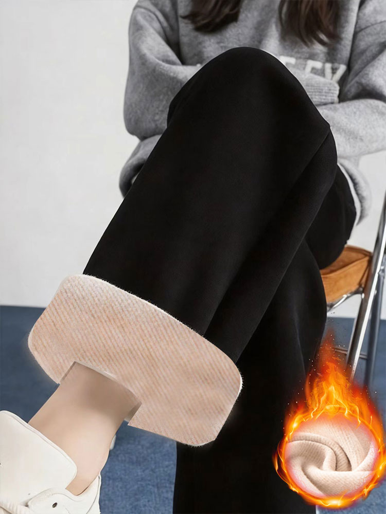 กางเกงขายาวทรงตรงบุขนแกะสำหรับ - Mom Jeans Women บทวิจารณ์และราคา