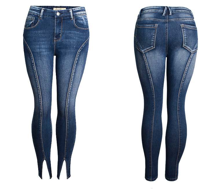 กางเกงยีนส์ยืดขาสั้นระดับข้อเท - Mom Jeans Women บทวิจารณ์และราคา