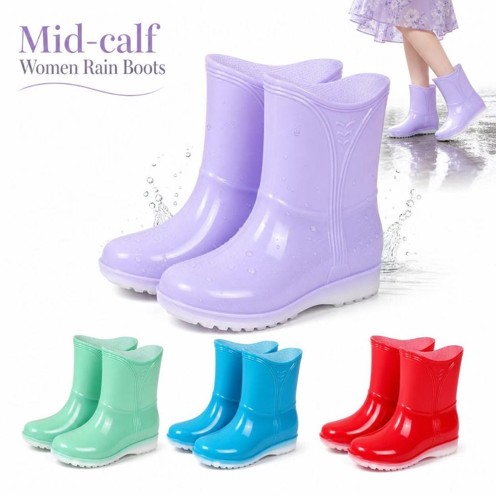 รองเท้าบูทยางกันน้ำสำหรับผู้หญ - Women'S Fashion Rain Boots บทวิจารณ์และราคา