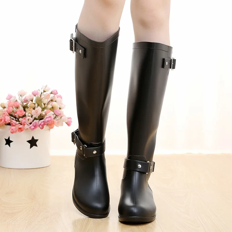 รองเท้าบูทยางกันน้ำสำหรับผู้หญ - Women'S Fashion Rain Boots บทวิจารณ์และราคา