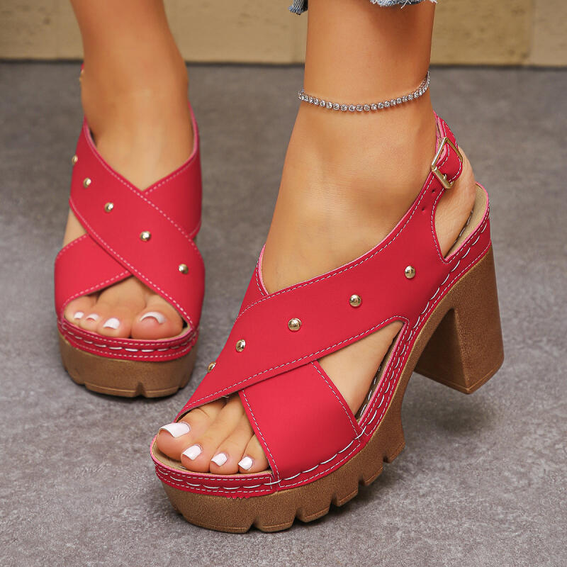 รองเท้าส้นสูงแบบวินเทจ สายไขว้ - Women'S Fashion Spring Summer 2026 บทวิจารณ์และราคา
